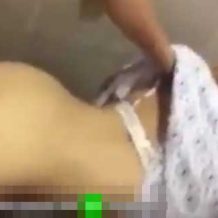 【無修正】某病院トイレで撮影されたハメ撮り映像が流出　入院中の彼女を強引にハメていく鬼畜な男によるリベンジポルノ・・・