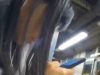 電車の中でスマホを弄っているJKを逆さ盗撮師ながらパンツに手を突っ込む痴漢ｗ